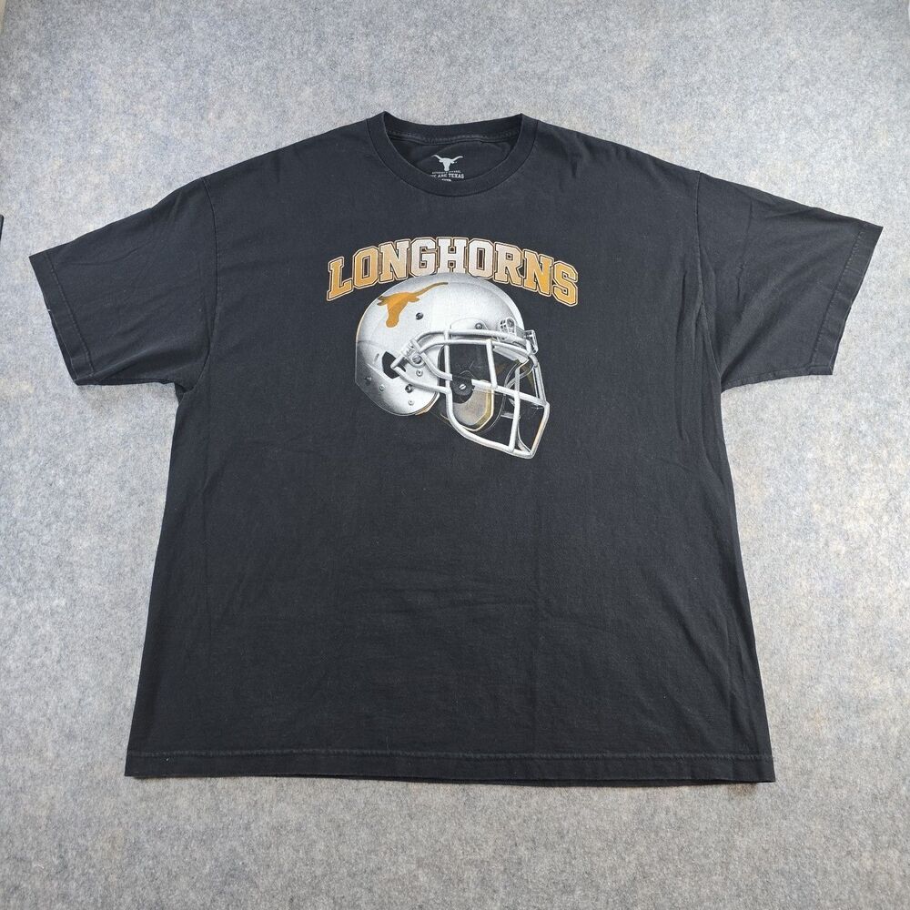 Texas Longhorns T-Shirt Mens 2XL Black NCAA Football We Are Texas Helmet Tee